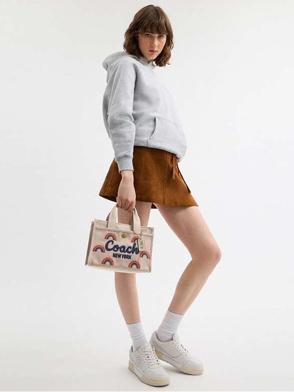 Coach Cargo Tote Bag 26 With Rainbow - Picture 9 of 12